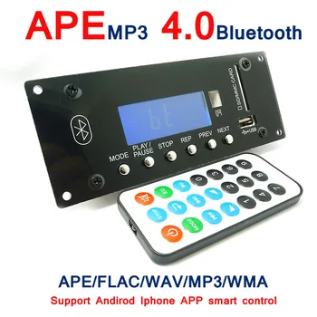 Bluetooth 4.0 MP3 Decoding Board Module w/ SD Card Slot / USB / FM / Alarm APE FLAC WAV WMA Декодер Board KIT Digital LED SD/MMC