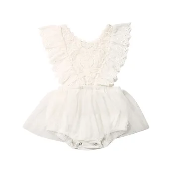 Blotona сладко новородено момиче без ръкав/дълъг ръкав от дантела гащеризон Гащеризон пакетче рокля екипировки, дрехи 0-24 м
