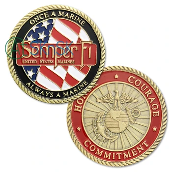 1-10шт нова военна монета USMC Honor Courage Commitment възпоменателни монети Unite States Marine challenge coins collectibles