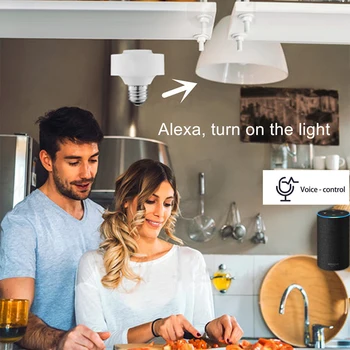 WiFi Светлина Гнездо На Притежателя Лампа E27 Led Лампа За Справяне С Hristo Smart Life Google Home Алекса Voice Control App Таймер