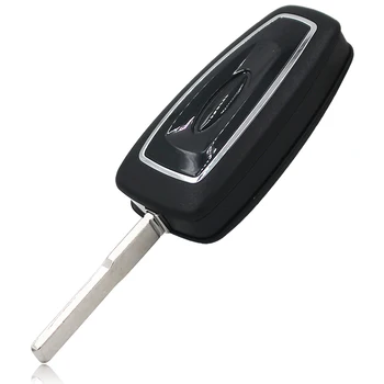 Флип бутон на дистанционното ключ 3 за Ford Mondeo Focus C-max 433MHZ с чип 4D63 или 4D60 или без чип HU101 uncut blade