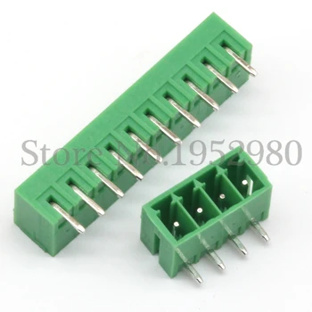 20 комплект 3.5 мм печатна платка конектори plug клеммный блок 11P 12P прав ъгъл KF15EDG-3.5 мед зелен RoHS