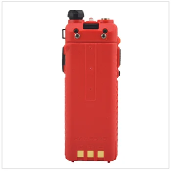 Baofeng radio dualband UV-5R Red уоки токи 136-174/400-520 Mhz двустранно радио с безплатен ухо и литиево-йонна батерия 3800 mah