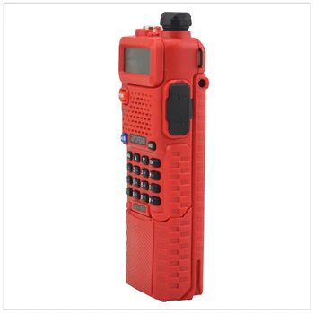 Baofeng radio dualband UV-5R Red уоки токи 136-174/400-520 Mhz двустранно радио с безплатен ухо и литиево-йонна батерия 3800 mah