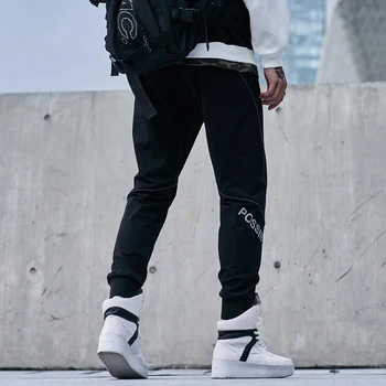 SingleRoad Мъжки Спортни Панталони, Мъжка Мода 2020 Черни Пътеки Корейски Стил Хип-Хоп Японска Градинска Облекло, Панталони Зреещи За Мъже