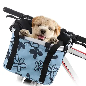Сгъваема велосипедна кошница подвижна малка домашна котка куче превозвач велосипедна кошница Быстроразъемная свалящ Велосипедна чанта за пикник