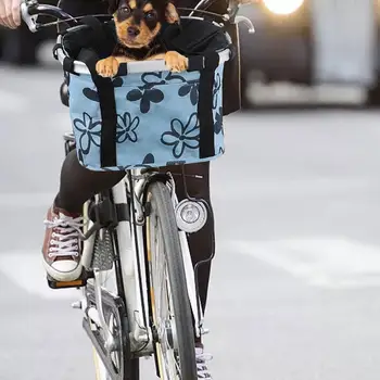 Сгъваема велосипедна кошница подвижна малка домашна котка куче превозвач велосипедна кошница Быстроразъемная свалящ Велосипедна чанта за пикник