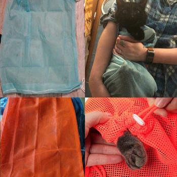 Окото на котката бански чанта за котки перална груминг регулируеми чанти за котки чисто използват против надраскване ухапване обезопасяване котка чанта Зоотовары