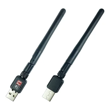 [10 бр.]usb WiFi антена RT5370 с чип Ralink 150 Mbps на 2,4 Ghz 802.11 b/g / n USB2. 0 WirelessUSB адаптер 5370 WiFi polybag packin