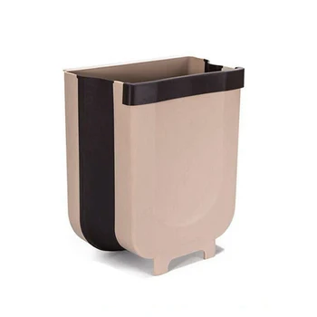 9L стенен сгъваем кофа за боклук врата на кухненски шкаф за висящи кофа за боклук в кофата за кола кофа за боклук стенни сгъваема почистване