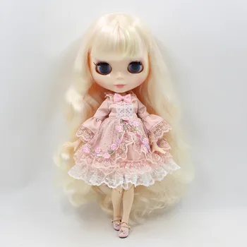 Blyth кукла облекло прекрасно и нежно цвете лейси пола с лък 1/6 кукла нормално става azone licca ледени кукли