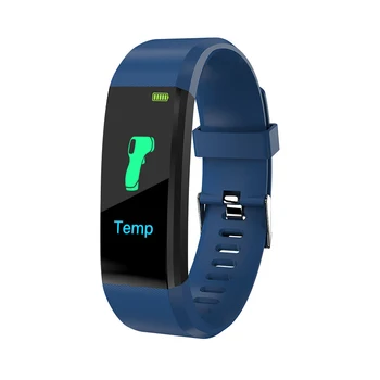 115plus Smart Bracelet измерване на телесната температура, сърдечната честота кръвно налягане Bluetooth спортен гривна/FitPro Solution