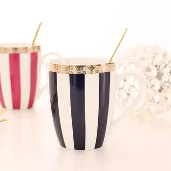 300 мл елегантните геометрични мотиви керамични чаени чаши за кафе подарък на Едро чаша dropship cup