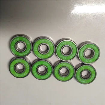 16 парчета ролери, носещи здрав ILQ-9 Pro Dual Line Roller Skate Shoes Skateboard High Speed Skating 608 Кутия Case Spacer