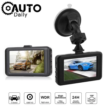 Автомобилен видеорекордер 3.0 Full HD 1080P един dashcam помещение на автомобила видео авторегистратор паркинг монитор детектор на движение камера за кола