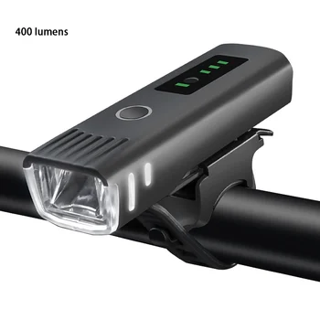 Велосипеден светлина USB Акумулаторна 300 лумена 3 режима на велосипеди светлина предната велосипедна велосипеден фар led фенерче водоустойчива лампа