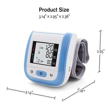 CE Digital Wrist Tensiometro Digital Blood Pressure Heart Rate Health Monitor тонометр автоматично сфигмоманометр BP маншет метър