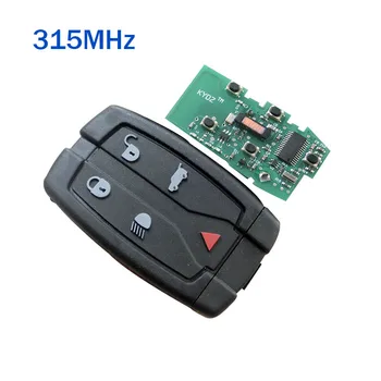 5 бутони за дистанционно управление на Smart Key Fob 315/433 Mhz Keyless за Land Rover LR2 профилни NT8TX9 + Uncut Малък ключ