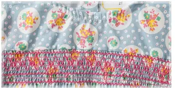 Малко Мэйвен децата Марка момиче облекло 2018 есен нов дизайн за момичета памук върховете цветен принт сгънете Майк 51246