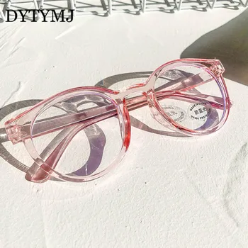 DYTYMJ Kid Glasses Рамка Round Eye Glasses Anti-blue Light Glasses for Kids Студентски Eyeglasses Child Goggle Сладко Розов цвят Espejuelos