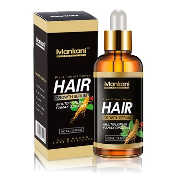 Миноксидил 5 Манкани 100 мл натурален билков етерично масло за растежа на косата Джинджифил наново поникналите косми на косата серум за Лечение на косопад