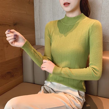 Fa921 2019 нов есен, зима дамска мода ежедневни топло добър пуловер плета пуловер жени жени