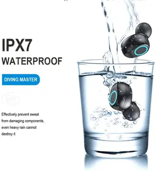 Безжични Bluetooth слушалки с микрофон спортни водоустойчив безжични слушалки слушалки сензорно управление музикални слушалки за телефон