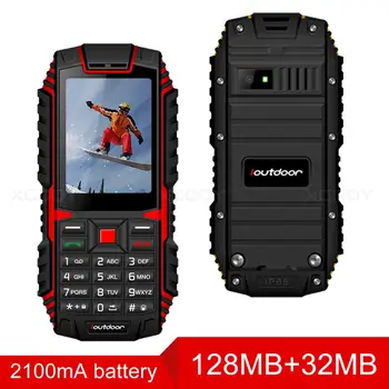 XGODY ioutdoor T1 2G IP68 Водоустойчив телефон 2.4 Inch Telefone Celular 32M+32M GSM 2MP задна камера, FM 2100mAh трайни мобилен телефон