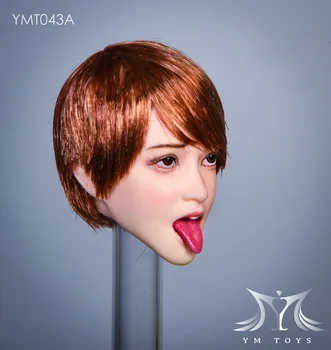 В наличност 1/6 мащаб YMTOYS YMT043 език е от женски главата скульптурная резбовани модел за 12