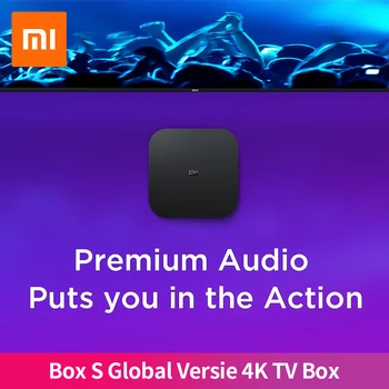 Xiaomi Mi Box S глобалната версия на 4K TV Box Cortex-а a53 Quad Core 64 bit HDR Wi-Fi Android TV Remote Streaming Media Player mi bos S