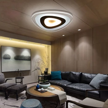 Тънки триъгълни плафониери лампи за дневна спалня lustres sala de home Dec LED полилей таванна