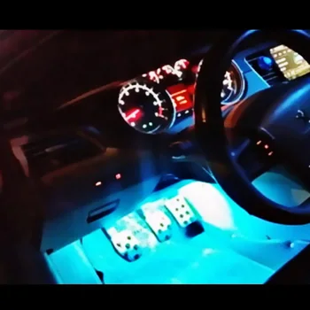 1Set Remote Control Decorative Atmosphere Led RGB Car Interior Strip Light Auto RGB Led Strip Floor Decor лампи светлини дистанционно управление
