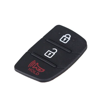 DANDKEY 10 бр./лот търговия на Едро с 3 бутона на автомобила дистанционно ключ Shell Fob Case гумена тампон основния бутон, подходящ за Hyundai