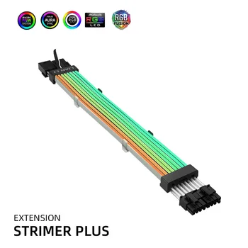 LIAN-LI RGB Strimer Plus дънната платка разширяване на 24PIN GPU кабел 8pin удължител тел MOBO / VGA5V AURASYNC Lianli Gen2 кабел осветление