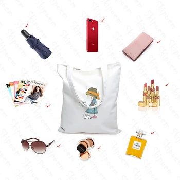 Хари стилове чанта мода на платното за лечение на хора с доброта писмо случайни голям капацитет Harajuku WomenNew забавно ретро чанта