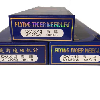 100 бр./лот Flying Tiger DVx43,UY128GAS,75 / 11B,80/12B,90/14B,индустриални шевни машини игла от неръждаема стомана