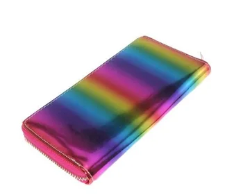 XGRAVITY 2021 нов горещ Дъга цветни портфейли елегантни дами клатчи свободно време жена лазер ярък портфейл нов портмонето H018