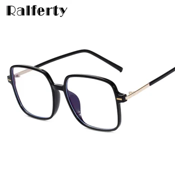 Ralferty Против Blue-Ray Glasses Очила Компютър На Жените И Мъжете Големи Квадратни Очила Мода Оптични Предписани Очила Рамки W8853