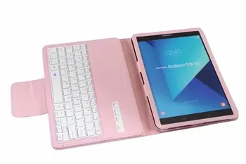 За Samsung Galaxy S3 Case 9.7 Inch T820 T825 свалящ Безжична Bluetooth клавиатура ПУ кожен калъф за таблет поставка Funda+дръжка