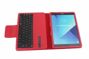 За Samsung Galaxy S3 Case 9.7 Inch T820 T825 свалящ Безжична Bluetooth клавиатура ПУ кожен калъф за таблет поставка Funda+дръжка