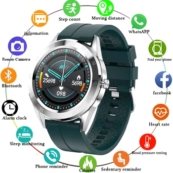 LIGE нов Bluetooth телефон смарт часовници мъжки сърдечната честота, кръвното налягане потребителски циферблат Спорт Водоустойчив Пълен сензорен екран души Smartwatch