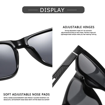 CRIXALIS марката дизайн поляризирани слънчеви очила мъжете алуминий, магнезий храм мода размер на шофиране мъжки слънчеви очила огледало UV400