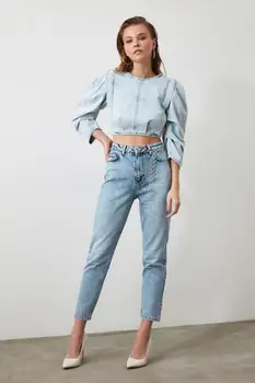 Trendyol High Bel Mom Jeans TWOAW21JE0096