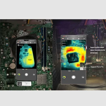 Термични камера MobIR Air Anti-пийп Temperature Detection тепловизор камера за смартфони Type-C Android / IOS