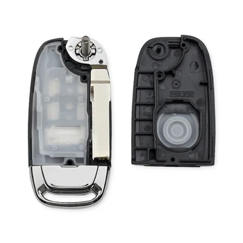 KEYYOU Modified Flip Folding Remote Shell Key For VW VOLKSWAGEN Caddy Golf, Jetta Beetle, Polo Tiguan Car Key Case 3 бутона