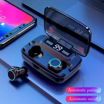 ROCKSTICK in-ear безжични слушалки Bluetooth 5.0 слушалки, Mini TWS слушалки, зарядно устройство ще захранване на скоростната спортни слушалки за зареждане на смартфон