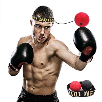 Бокс рефлекс скорост удар топката ММА Тина боксьор увеличаване на силата на реакция на ръка очите тренировъчен набор от стрес фитнес зала бокс, муай тай, упражнения