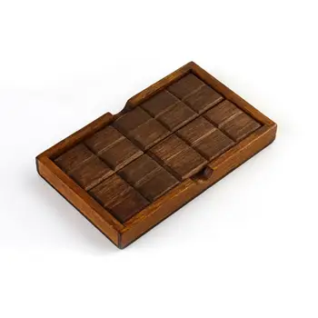 Класическа симулация на блок играчка шоколад дървена игра пъзел за сглобяване на играчката скоростна пъзел градивен елемент на играчки коледни играчки