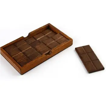 Класическа симулация на блок играчка шоколад дървена игра пъзел за сглобяване на играчката скоростна пъзел градивен елемент на играчки коледни играчки