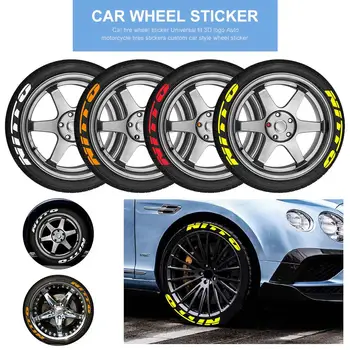 8шт колата на гуми джанти етикети универсален автомобил полагане на колела етикети украса на автомобил / мотоциклет с персонализираните стикери за полагане на гуми